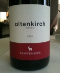 Pfaffenwies 2009, Weingut Altenkirch