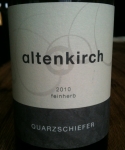 Altenkirch Quarzschiefer Riesling feinherb 2009